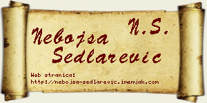 Nebojša Sedlarević vizit kartica